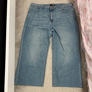 Fashion Nova Blue Wide Leg Jeans